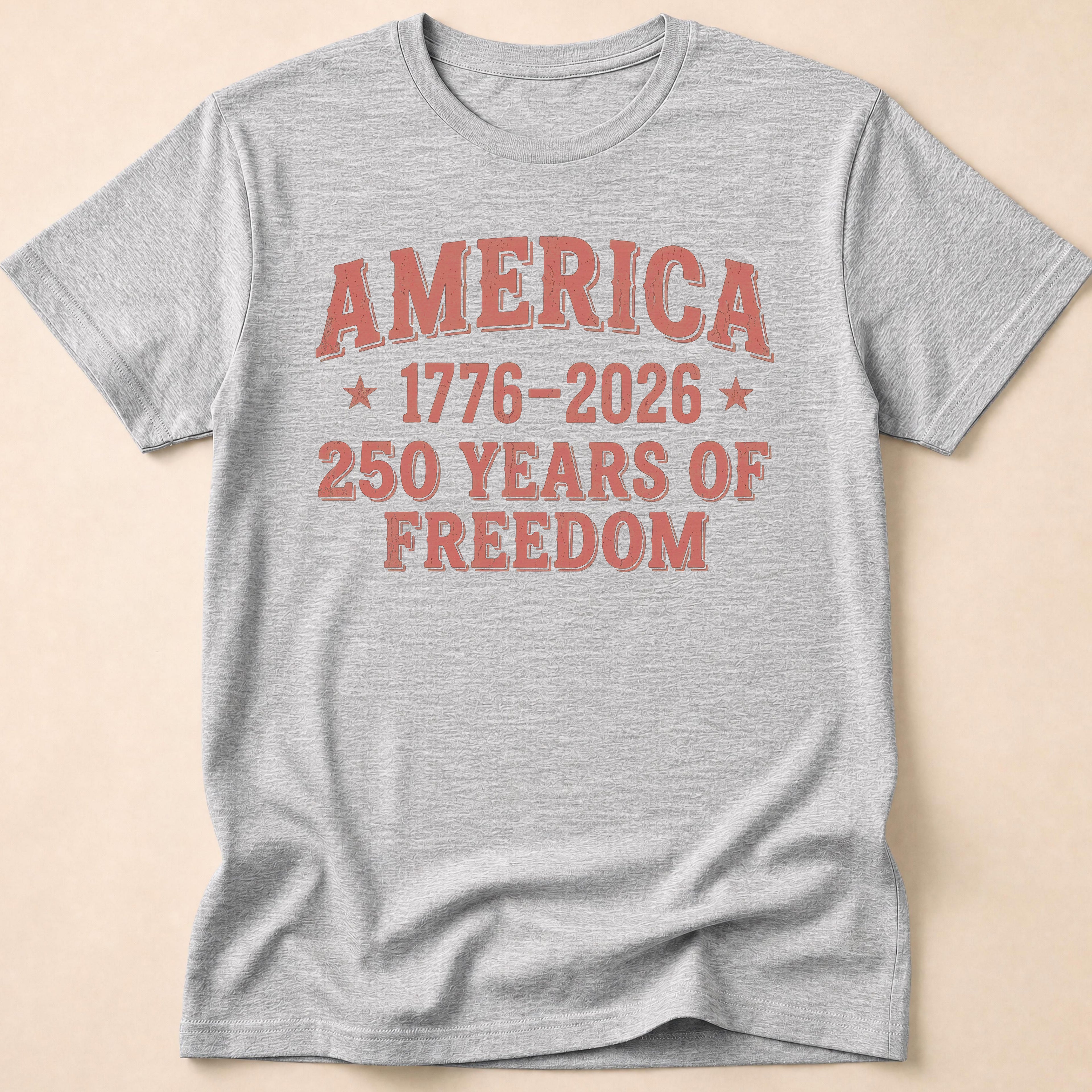 Distressed America 250 Years Of Freedom T-Shirt