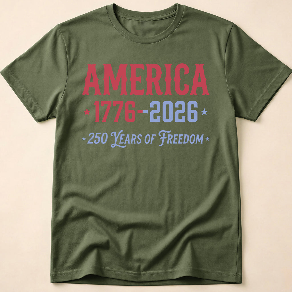 Retro America 1776-2026 Freedom T-Shirt