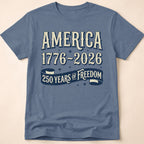 Retro Blue Ribbon America 250 Freedom T-Shirt