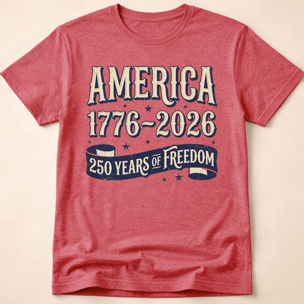 Retro Blue Ribbon America 250 Freedom T-Shirt