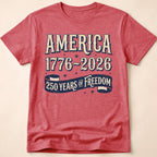 Retro Blue Ribbon America 250 Freedom T-Shirt