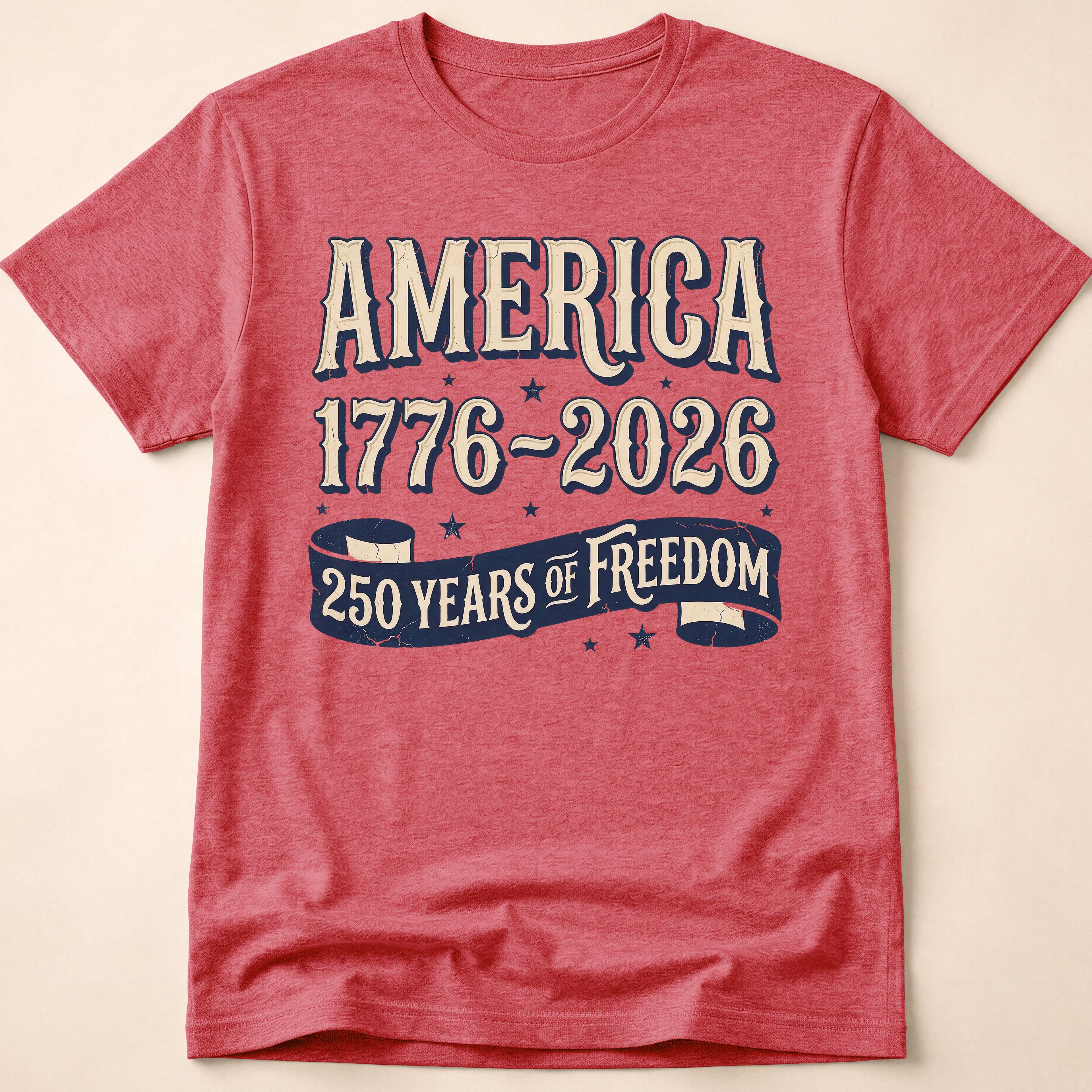 Retro Blue Ribbon America 250 Freedom T-Shirt