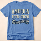 Retro Blue Ribbon America 250 Freedom T-Shirt