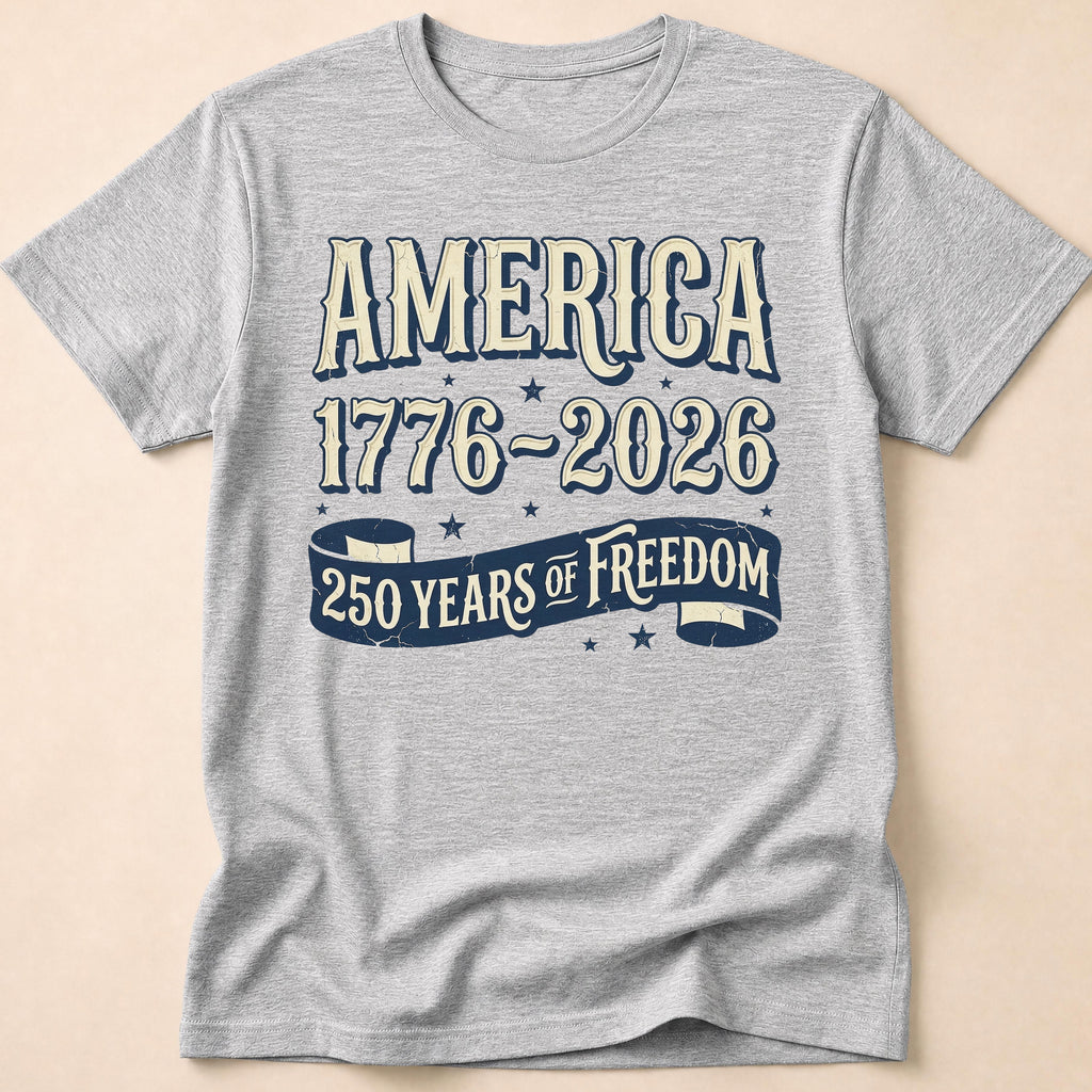 Retro Blue Ribbon America 250 Freedom T-Shirt