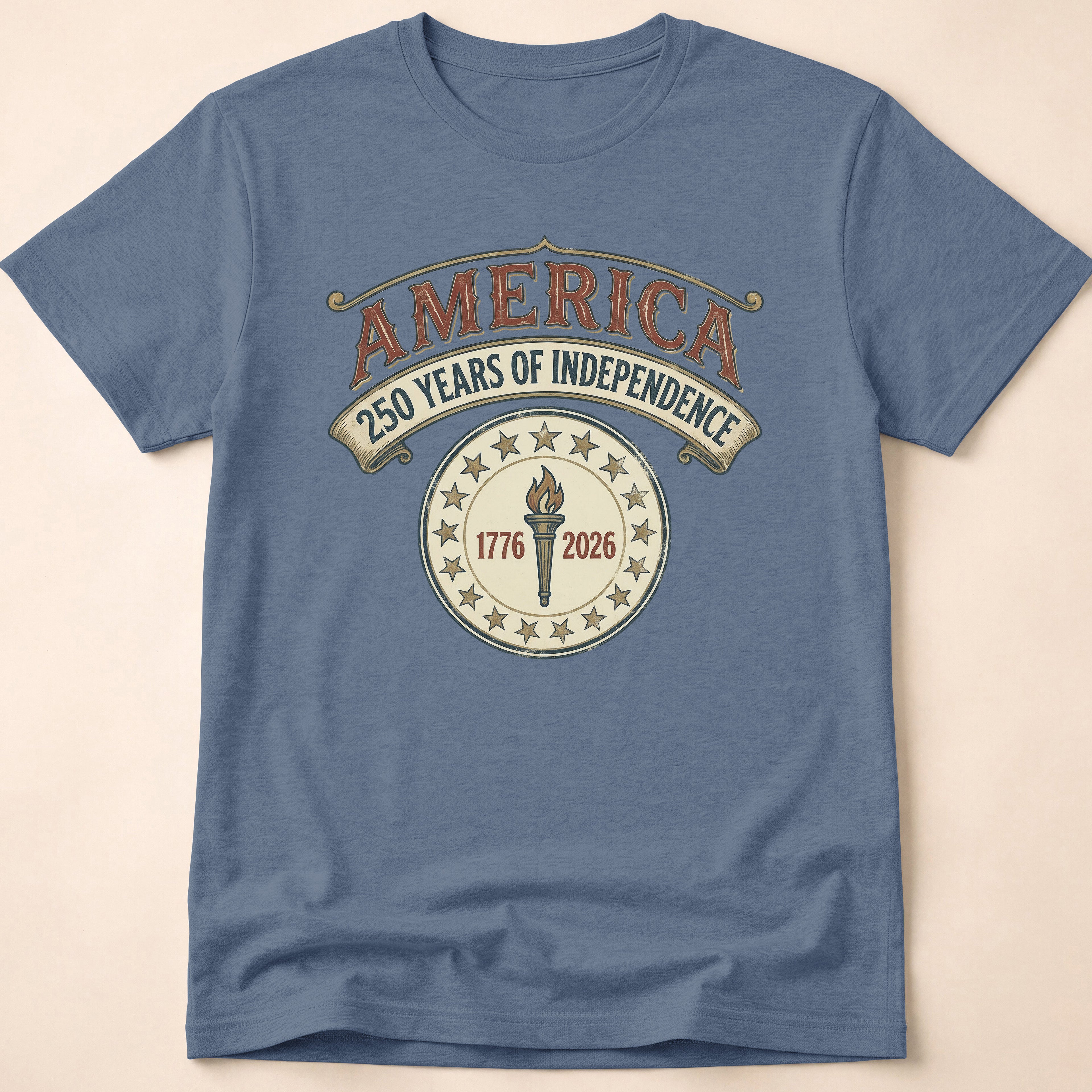 America 250 Years Independence Liberty Torch T-Shirt