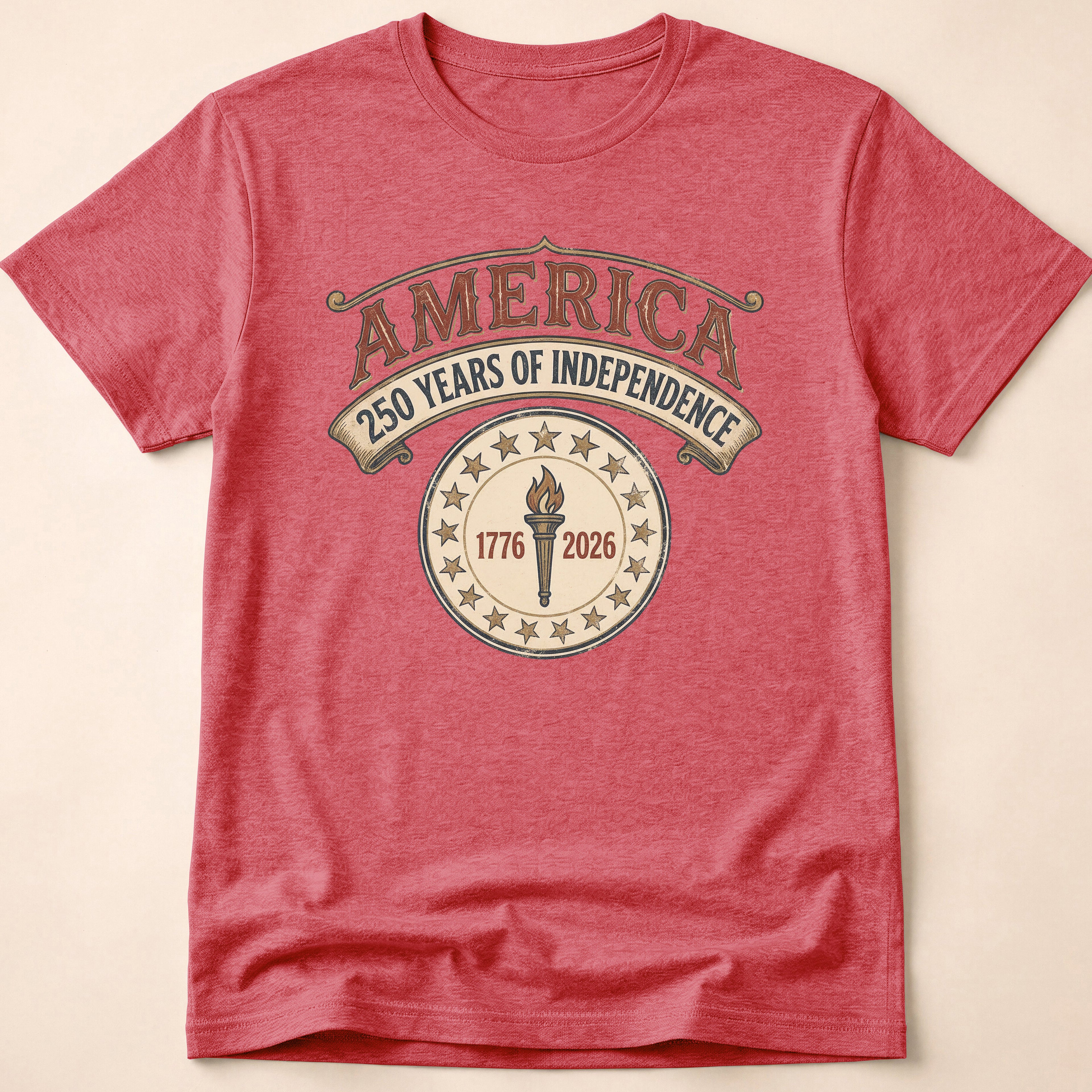 America 250 Years Independence Liberty Torch T-Shirt