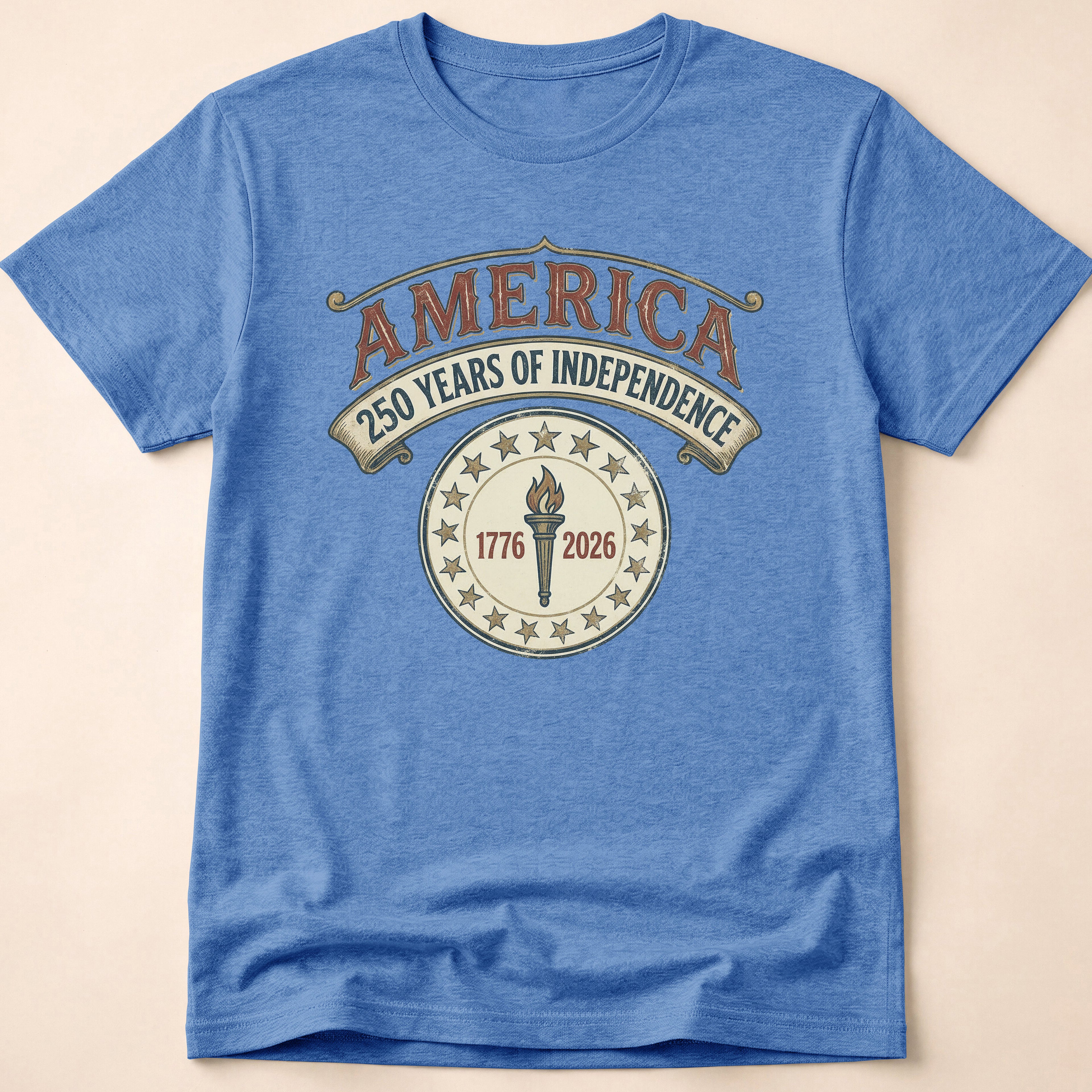 America 250 Years Independence Liberty Torch T-Shirt
