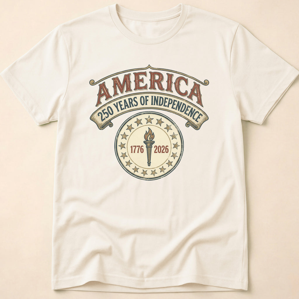 America 250 Years Independence Liberty Torch T-Shirt