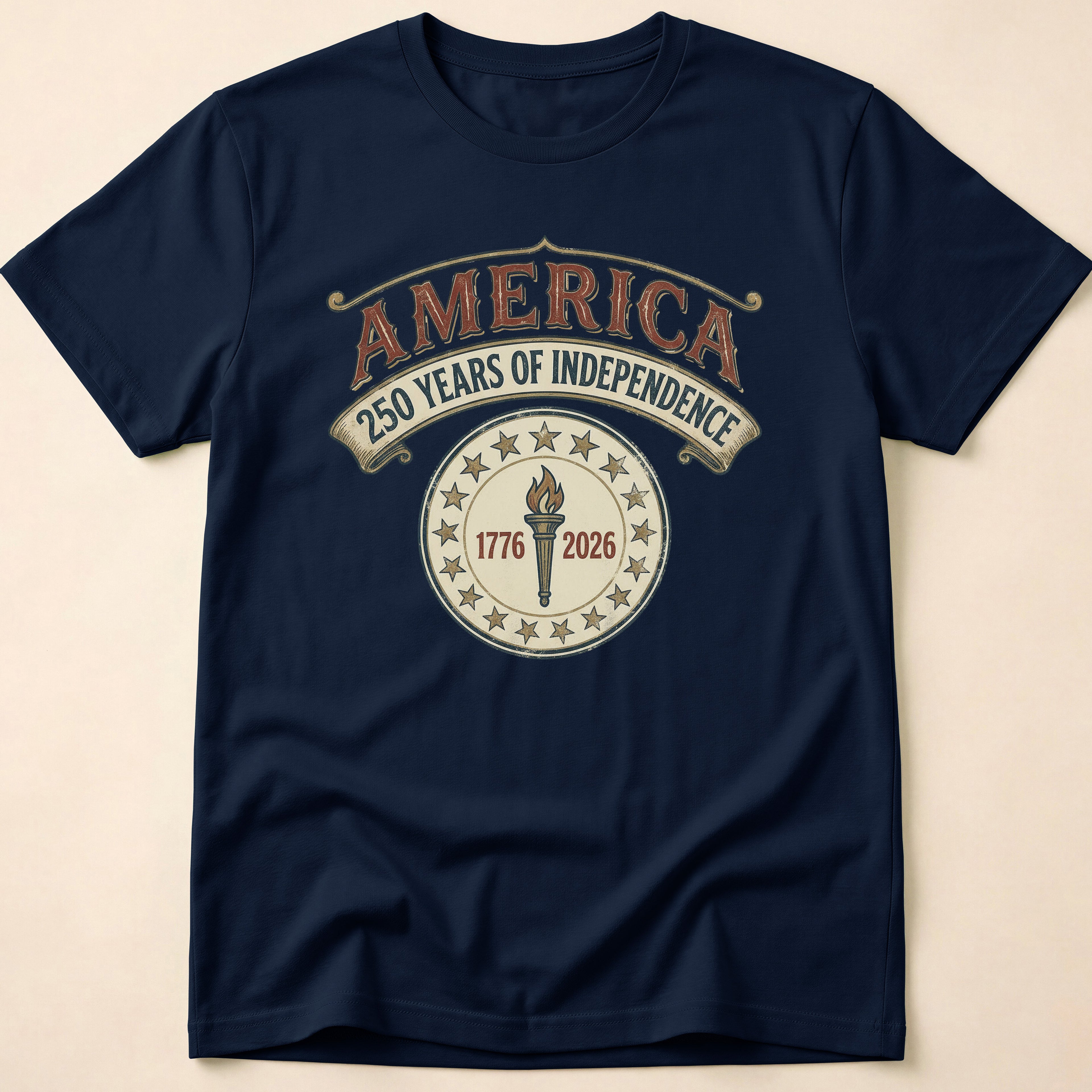 America 250 Years Independence Liberty Torch T-Shirt
