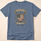 America 250 Years Independence Vintage Shield T-Shirt