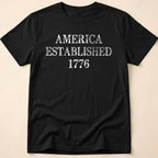 America Established 1776 Vintage Distressed T-Shirt