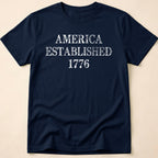 America Established 1776 Vintage Distressed T-Shirt