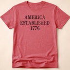 America Established 1776 Vintage Distressed T-Shirt