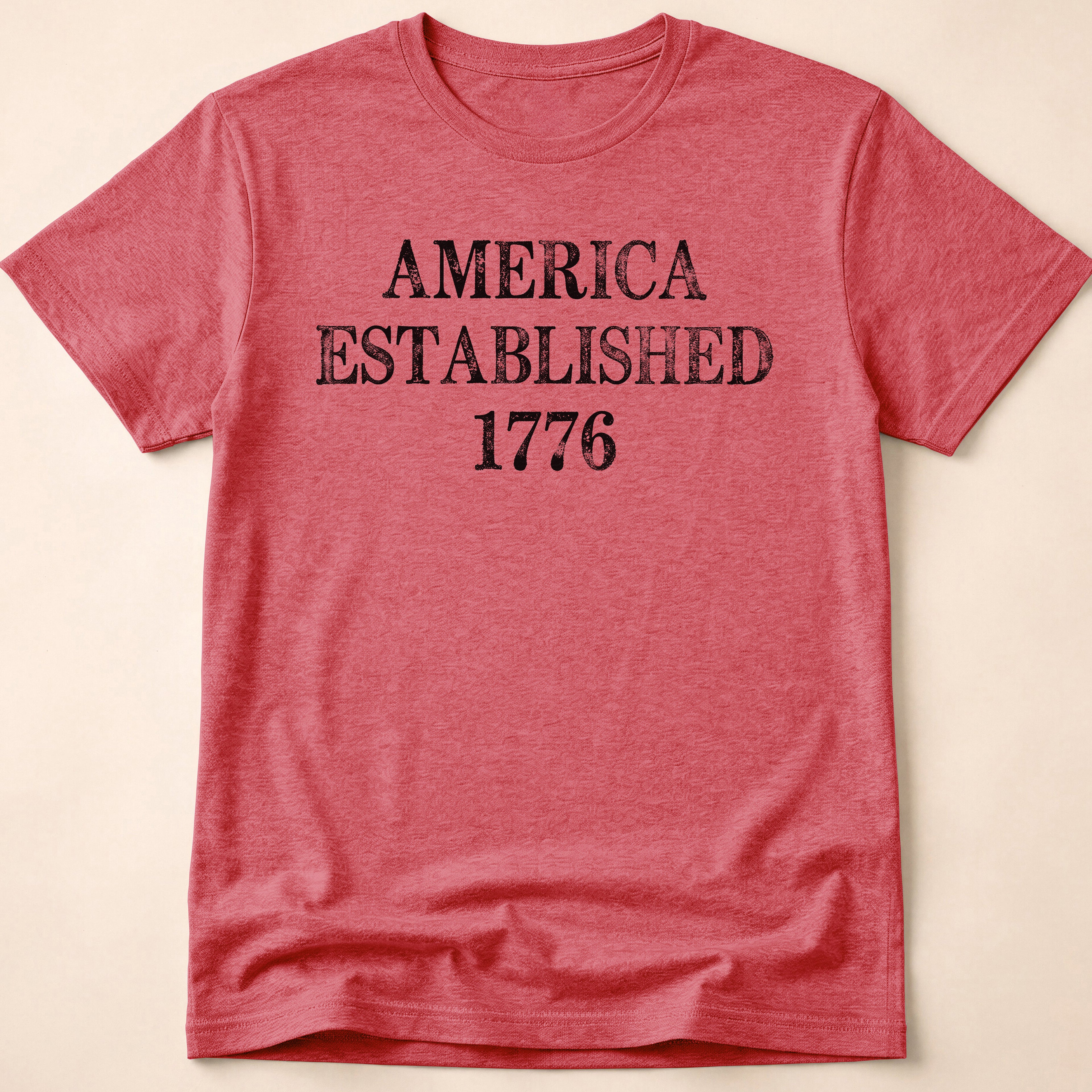America Established 1776 Vintage Distressed T-Shirt