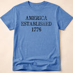 America Established 1776 Vintage Distressed T-Shirt
