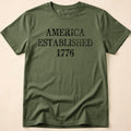 America Established 1776 Vintage Distressed T-Shirt
