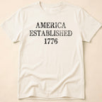 America Established 1776 Vintage Distressed T-Shirt
