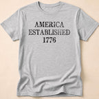 America Established 1776 Vintage Distressed T-Shirt