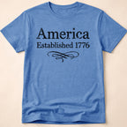 America Established 1776 Vintage Elegant Flourish T-Shirt