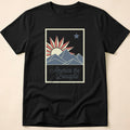 America The Beautiful Retro Mountain Sun T-Shirt