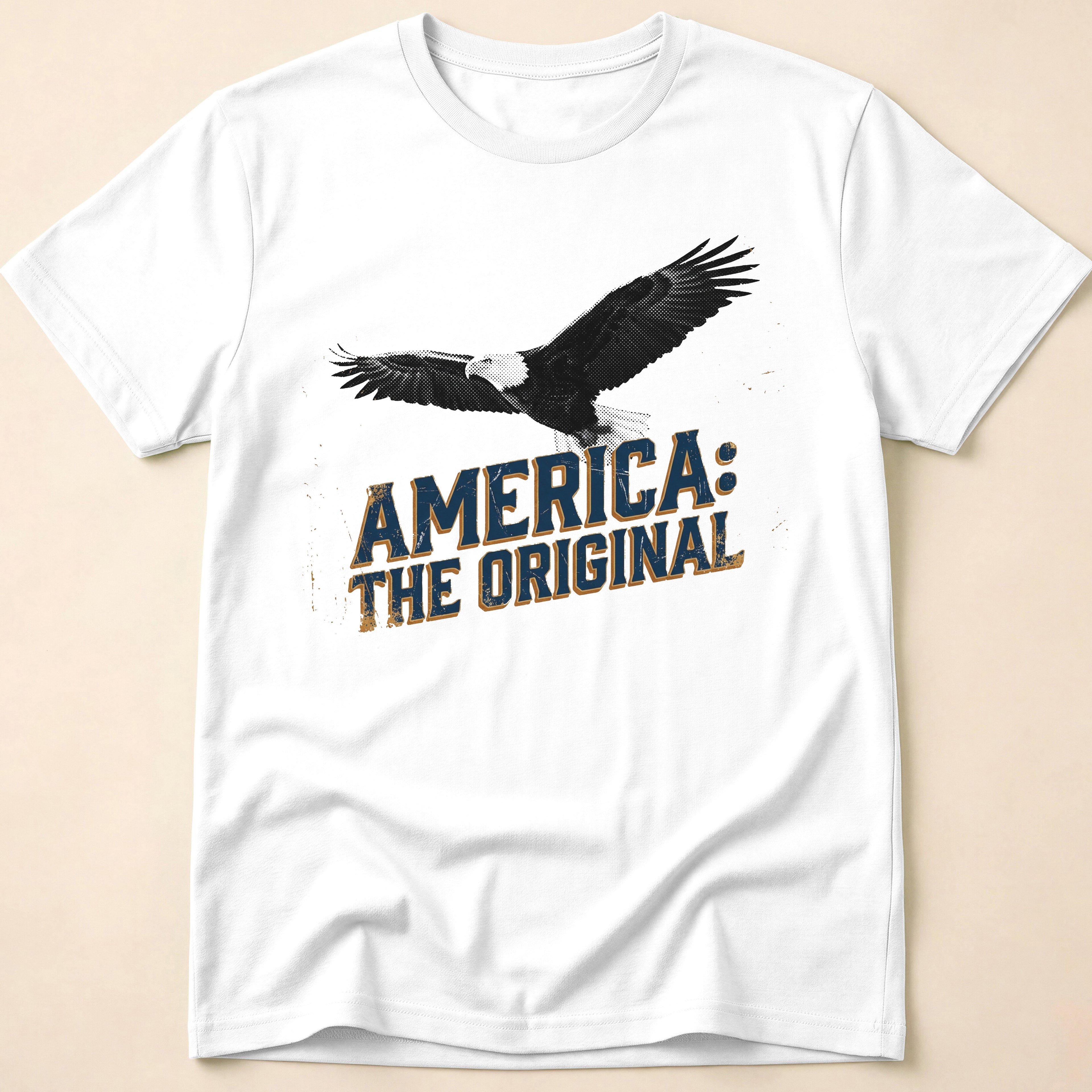 America The Original Vintage Bald Eagle T-Shirt
