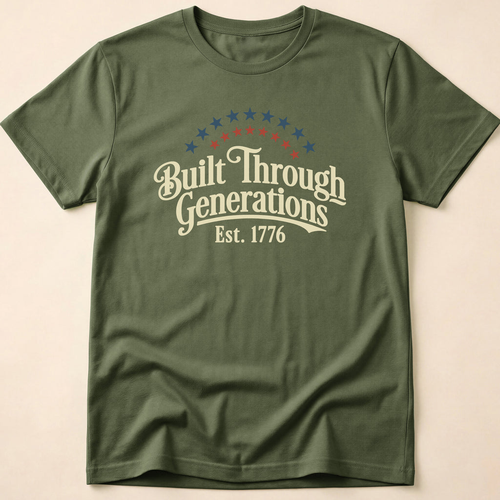 Built Through Generations Vintage Est. 1776 T-Shirt