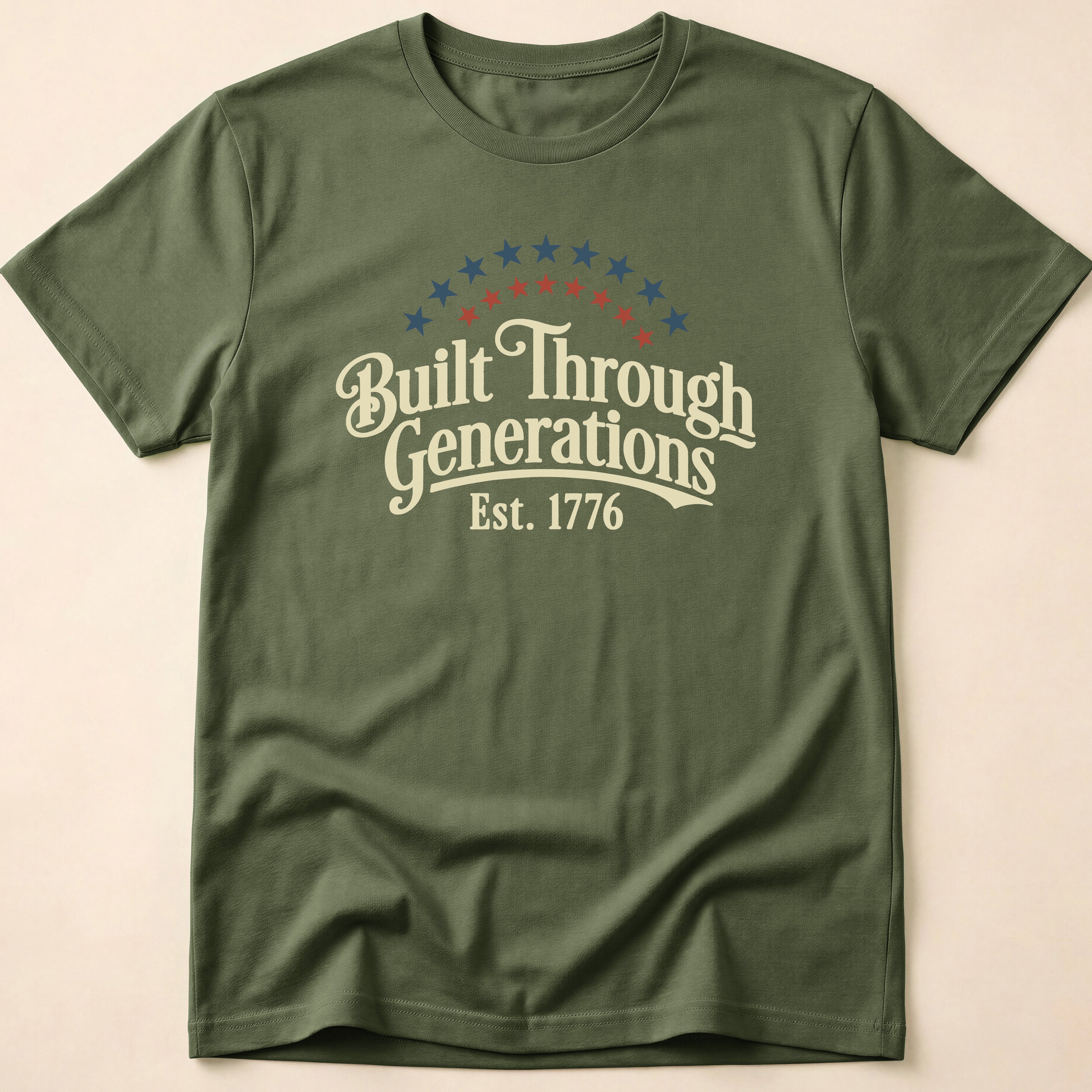 Built Through Generations Vintage Est. 1776 T-Shirt