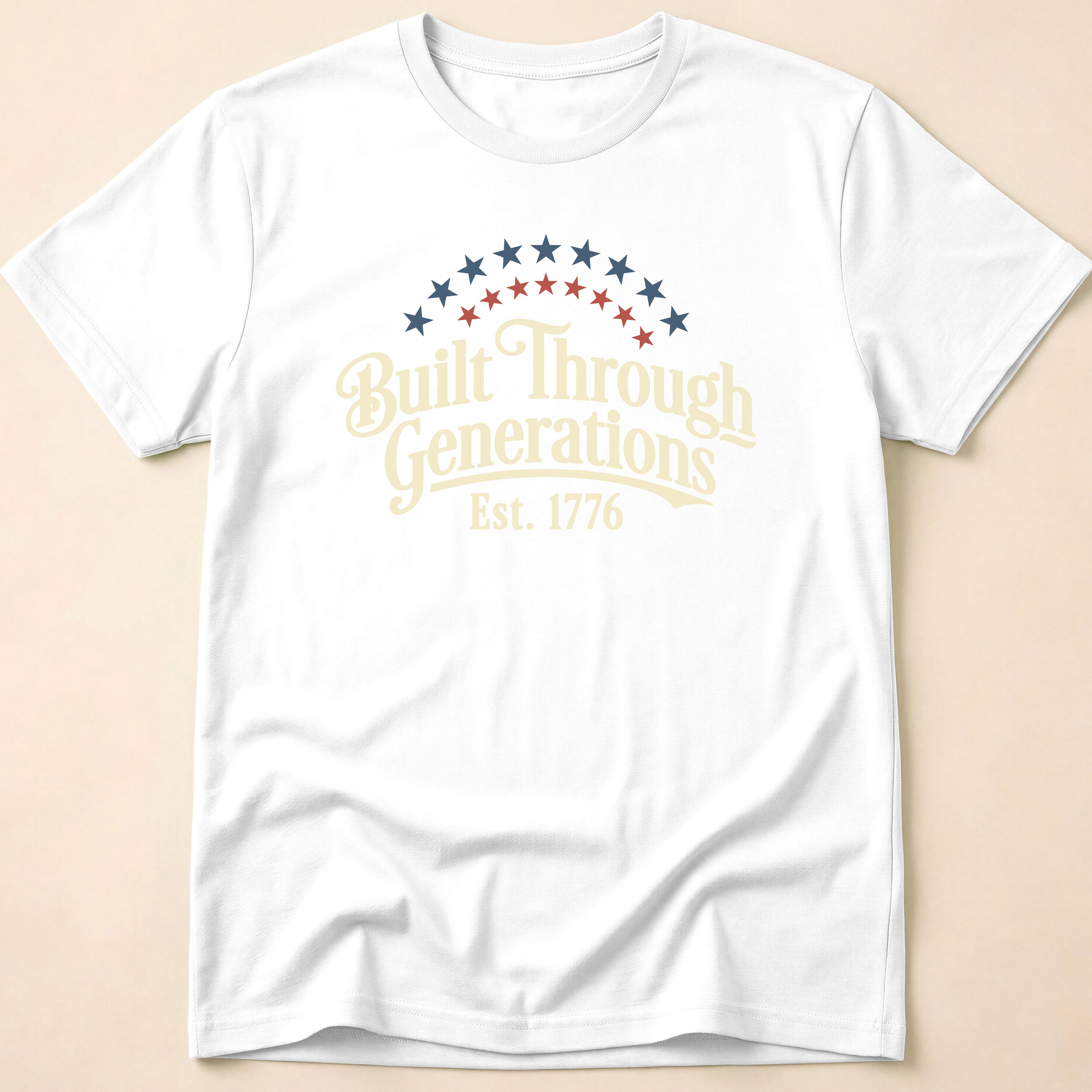 Built Through Generations Vintage Est. 1776 T-Shirt