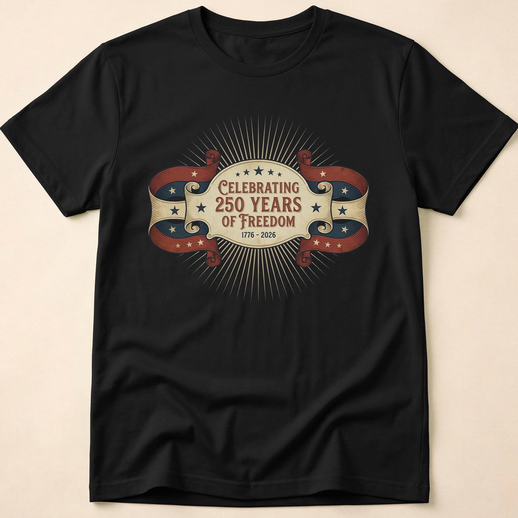 Celebrating 250 Years of Freedom Vintage USA Anniversary T-Shirt