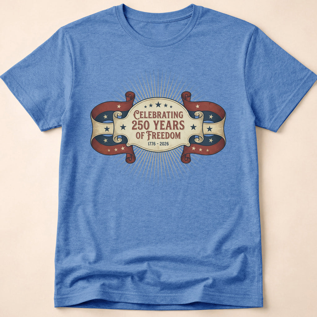 Celebrating 250 Years of Freedom Vintage USA Anniversary T-Shirt