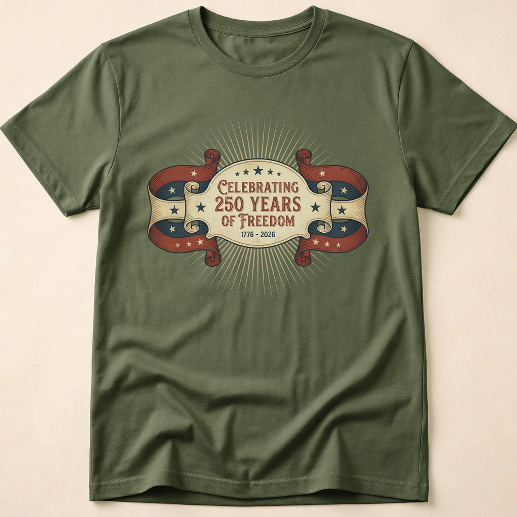 Celebrating 250 Years of Freedom Vintage USA Anniversary T-Shirt