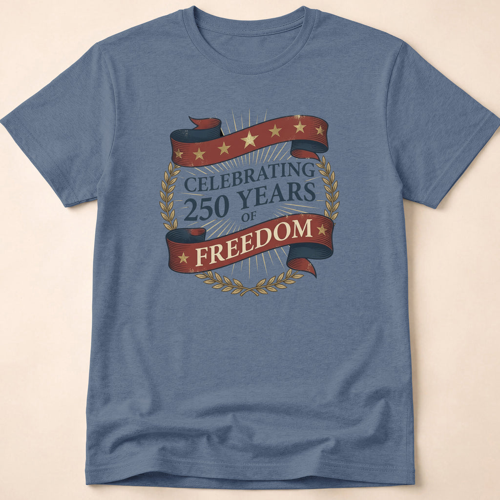Vintage 250 Years of Freedom USA Anniversary T-Shirt