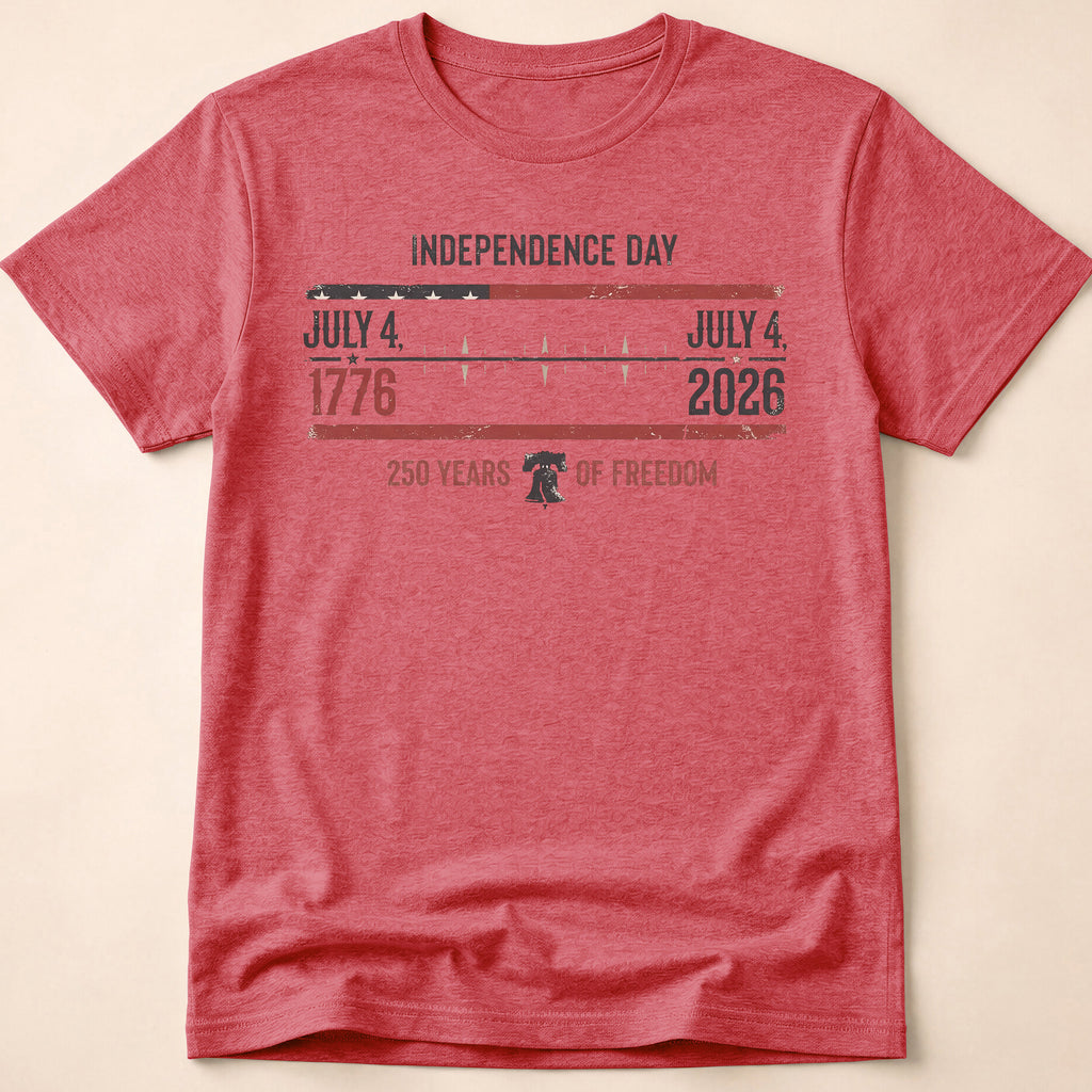 Independence Day 250 Years Of Freedom 2026 T-Shirt