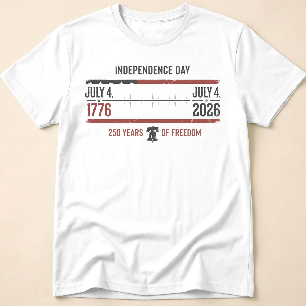 Independence Day 250 Years Of Freedom 2026 T-Shirt