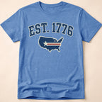 Est 1776 Retro USA Map Collegiate T-Shirt