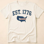 Est 1776 Retro USA Map Collegiate T-Shirt
