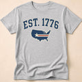 Est 1776 Retro USA Map Collegiate T-Shirt