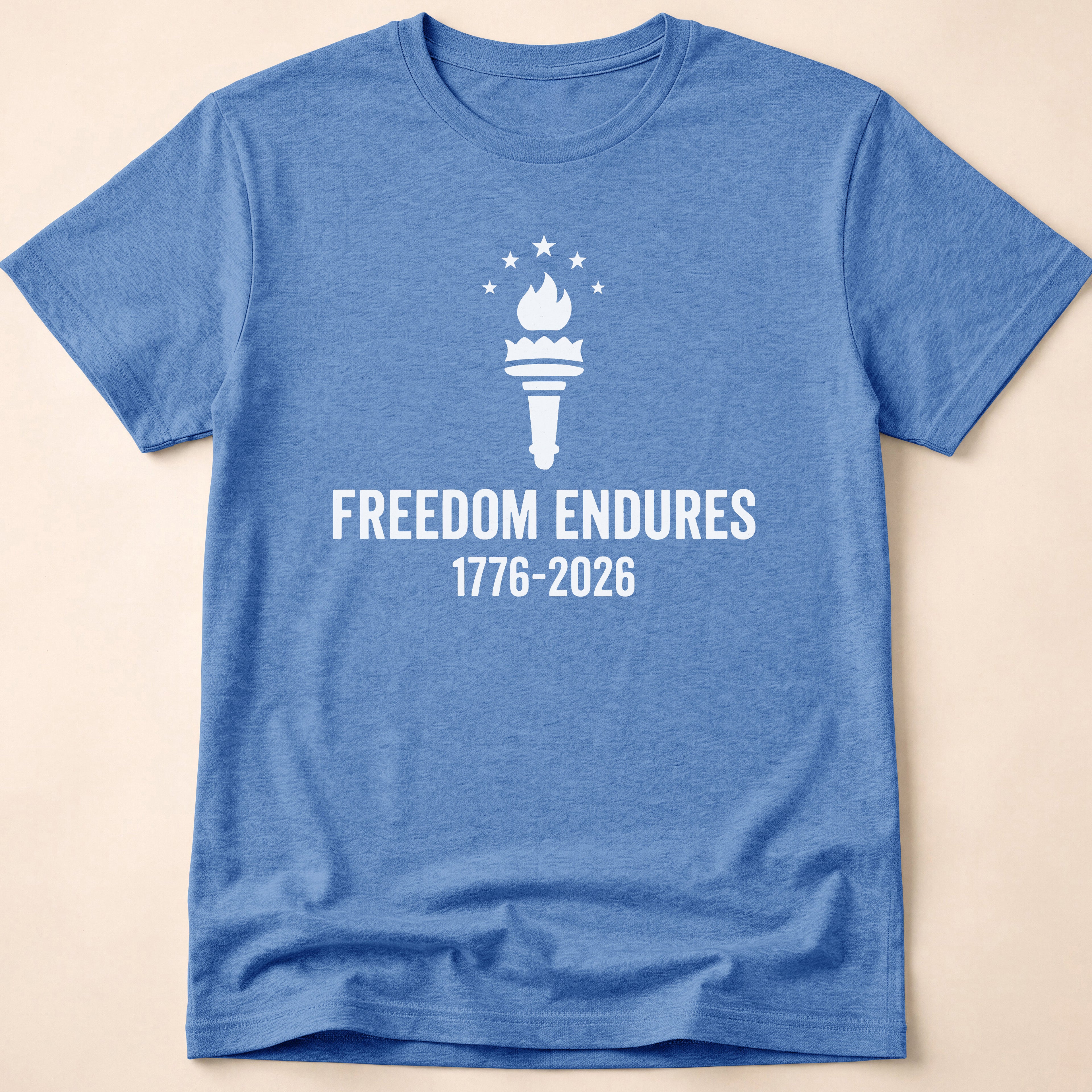 Freedom Endures 1776-2026 Liberty Torch T-Shirt