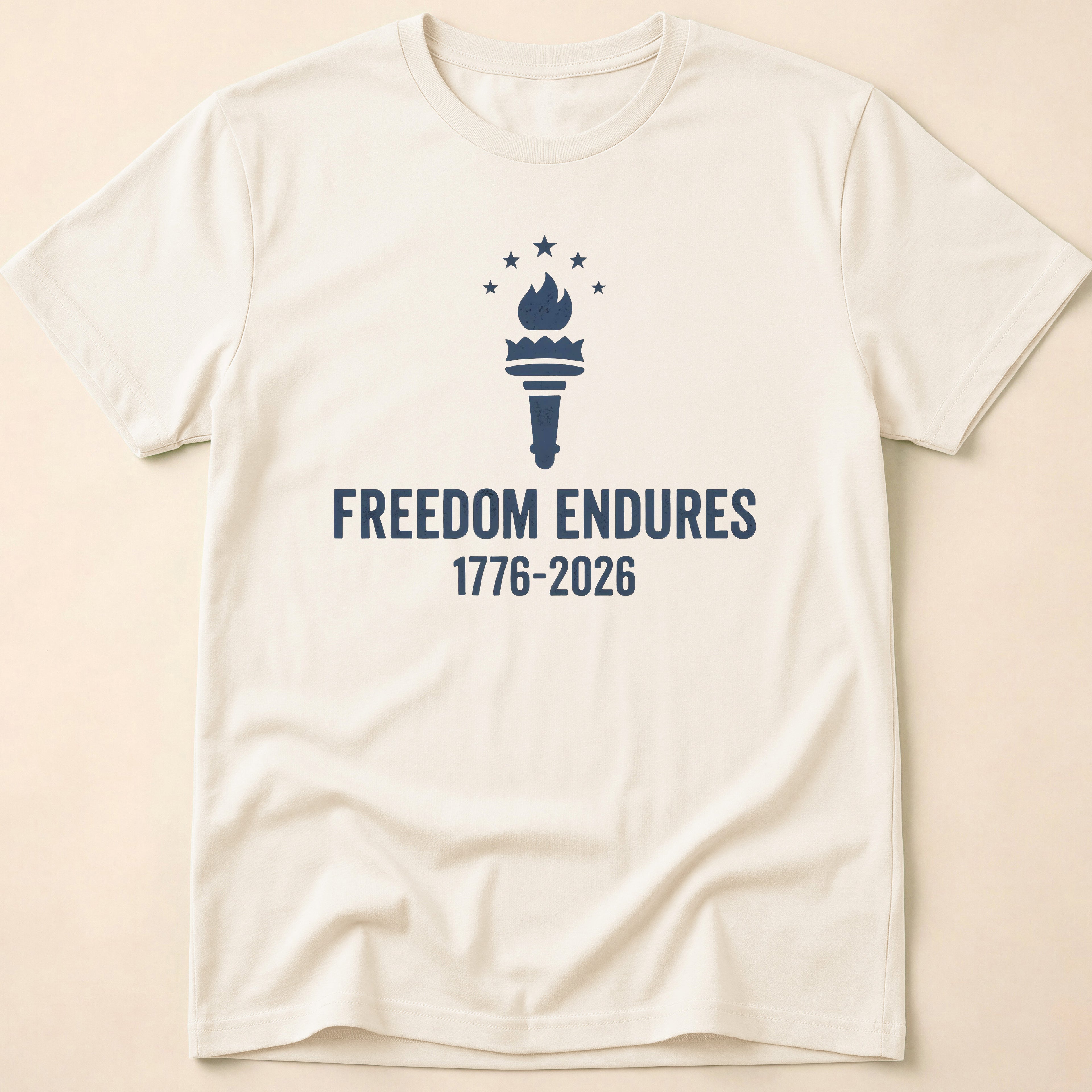Freedom Endures 1776-2026 Liberty Torch T-Shirt