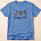 Grateful & Free Patriotic Charm Necklace T-Shirt