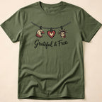Grateful & Free Patriotic Charm Necklace T-Shirt
