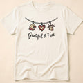 Grateful & Free Patriotic Charm Necklace T-Shirt