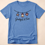 Grateful & Free Liberty Bell Charm Necklace T-Shirt