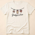 Grateful & Free Liberty Bell Charm Necklace T-Shirt