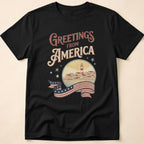 Greetings From America Vintage Postcard T-Shirt