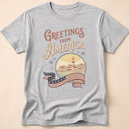 Greetings From America Vintage Postcard T-Shirt