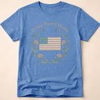 Vintage Floral Home Sweet Home Flag T-Shirt