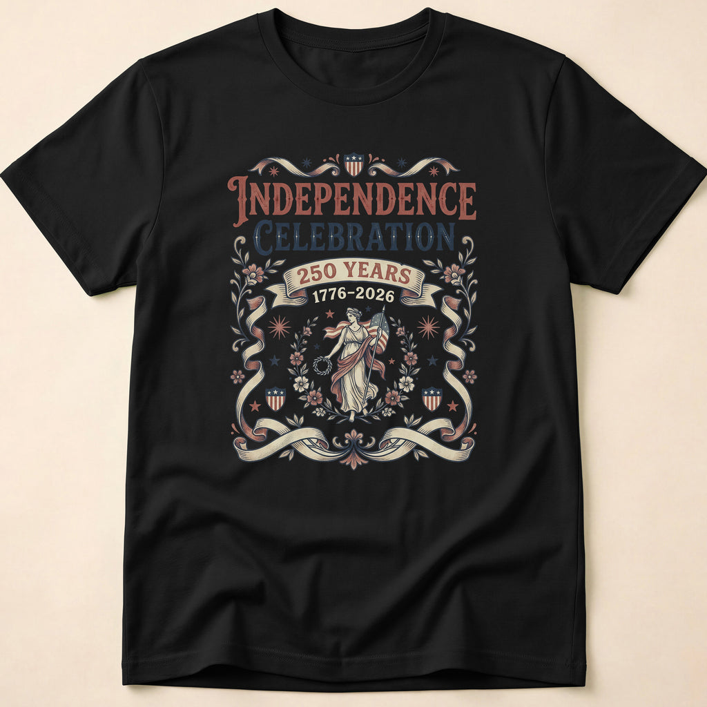 Vintage America 250 Years Lady Liberty T-Shirt