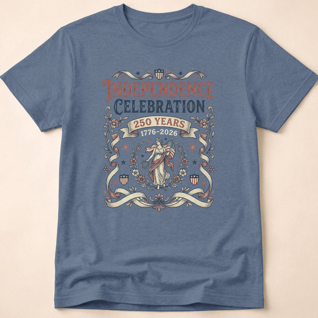 Vintage America 250 Years Lady Liberty T-Shirt