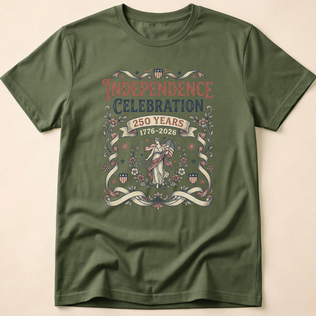 Vintage America 250 Years Lady Liberty T-Shirt